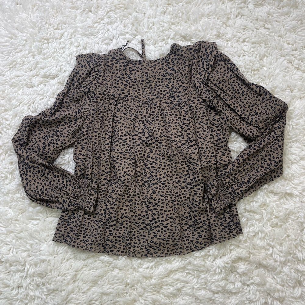 LINI Animal Print Pullover Blouse - Picture 7 of 7